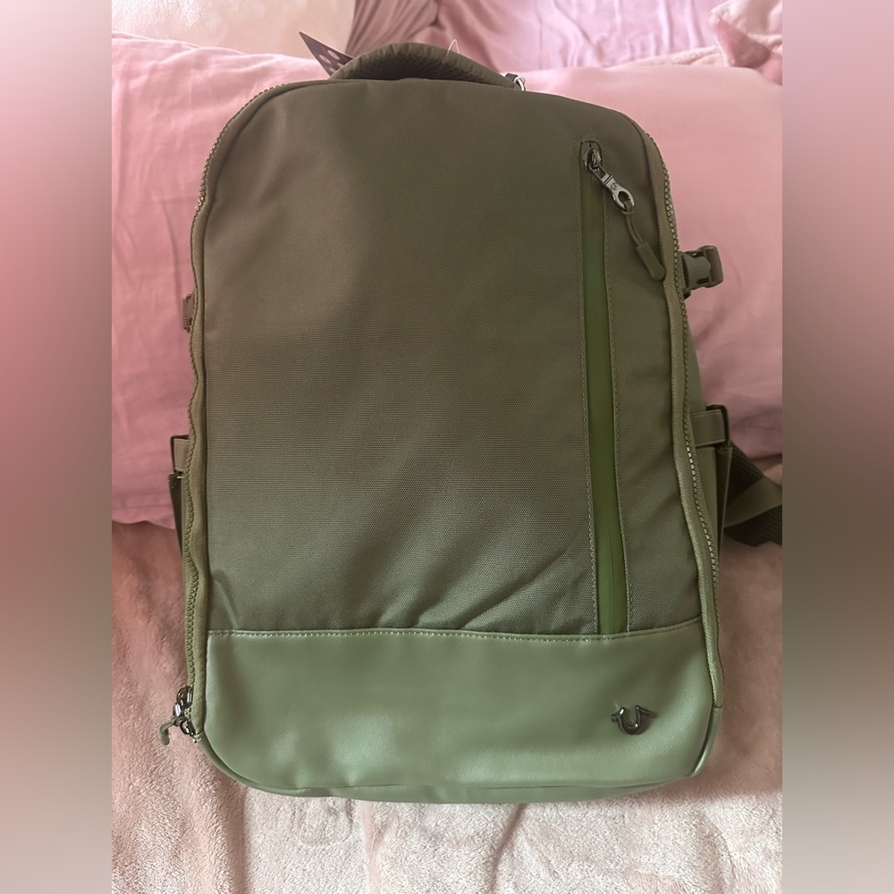 True Religion olive green Backpack